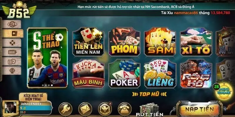 Tải app B52 mang đến cho người chơi sự linh hoạt tuyệt đối
